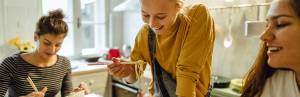 Fighting Teenage Anxiety and Depression Through Nutrition 4 teens enjoy meal together