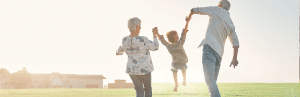 Bonnie-Client Success - two grandparents swing child
