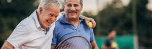 Living Young, Living Well: Staying Active and Energized beyond 75 2 Live Young Live Well 2 senior men play Tennis