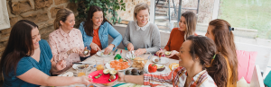 women eat together_perimenopause and nutrition